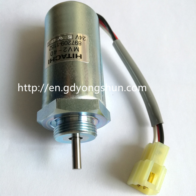 8972091152 KOBELCO digger engine 4LE2 flameout solenoid valve